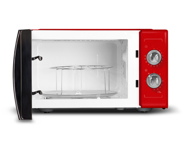 Schneider SMW23VMR retro jaren 50 magnetron - met grill - rood