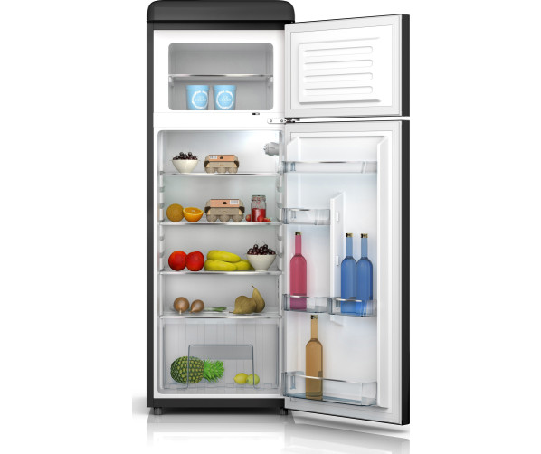Het interieur van de Schneider SL210 SW DD A++ koelkast wit