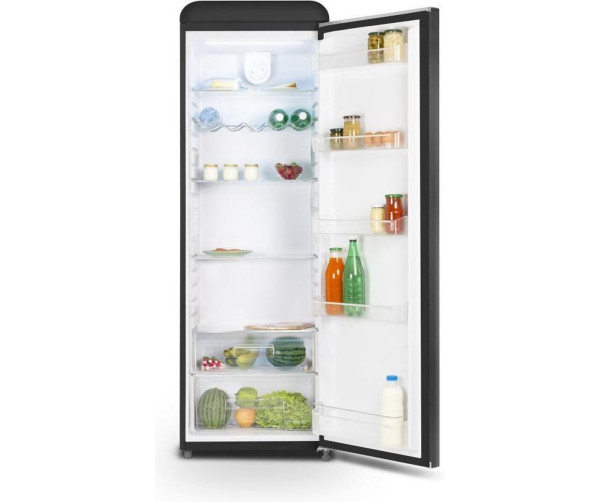 Schneider SCCL329VB retro jaren 50 koelkast - zwart