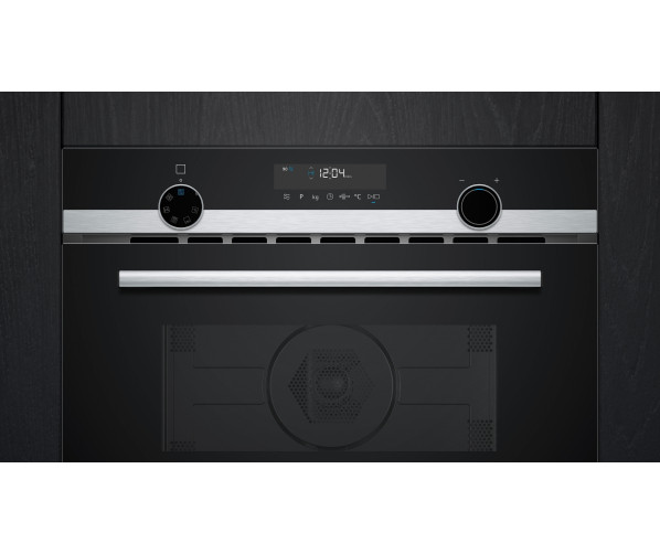 Siemens CM585AGS1 inbouw combi-magnetron - zwart