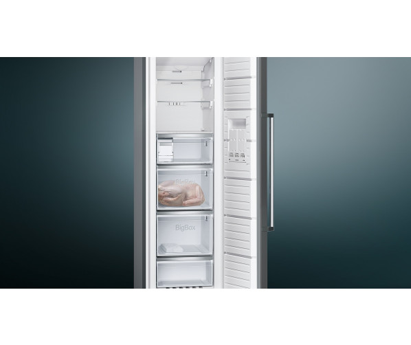 Siemens GS36NAX3P blacksteel vrieskast