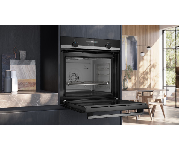 Siemens HB557GBS3F inbouw oven met ecoClean Plus en softMove