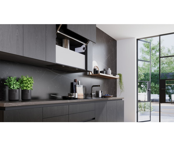 Siemens LB88NPC60 inbouw afzuigkap - zwart - 86 cm. breed