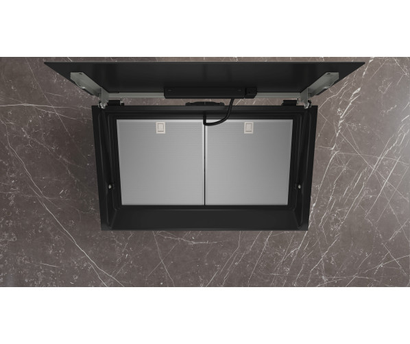 Siemens LC81JAN60 schuine anti-hoofdstoot afzuigkap - zwart