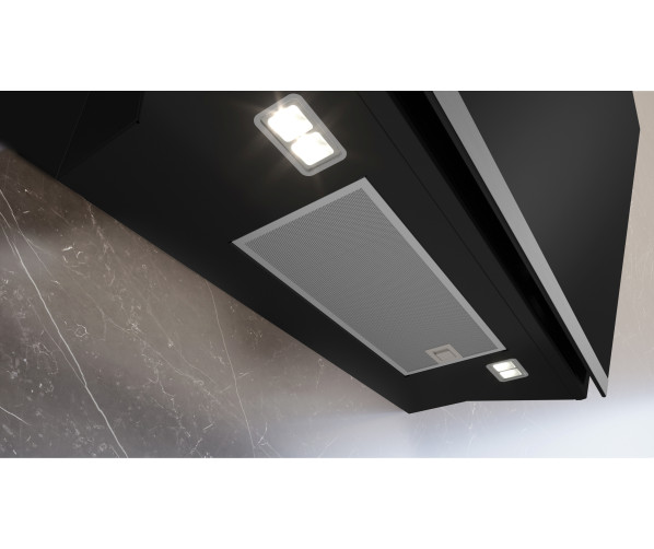 Siemens LC81JAN60 schuine anti-hoofdstoot afzuigkap - zwart