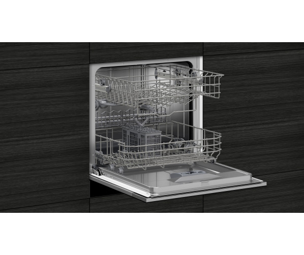 Siemens SC05IB00TE kleine compacte inbouw vaatwasser - 60 cm hoog - zwart