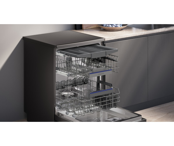 Siemens SN25ZC06CF geborsteld black steel anti-fingerprint vaatwasser
