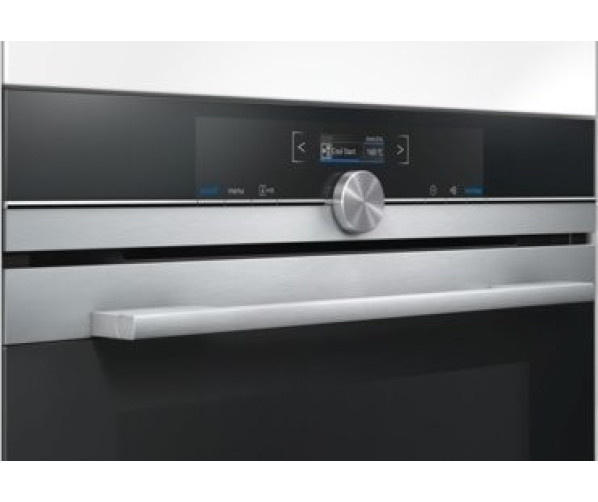 Het bedieningspaneel van de Siemens CB675GBS1 inbouw oven