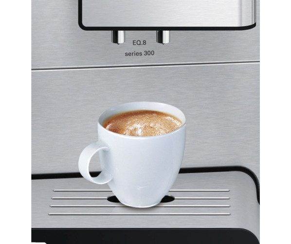 De Siemens TE806201RW koffiemachine rvs wordt geleverd met 15.000 koppen garantie
