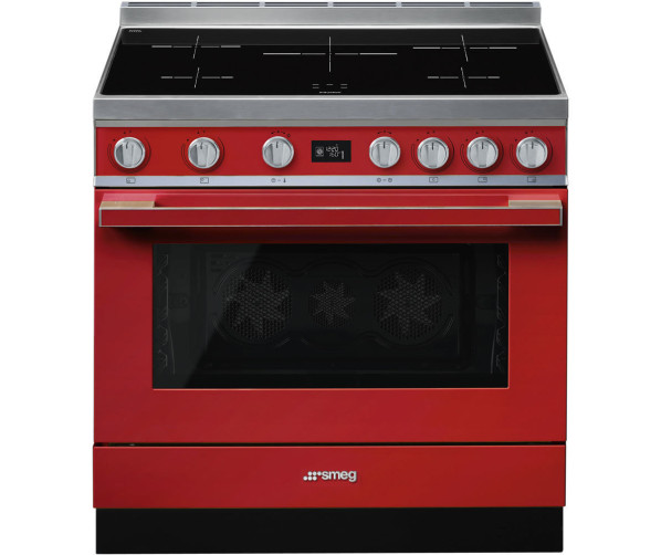 Smeg CPF9IPR inductie fornuis - rood