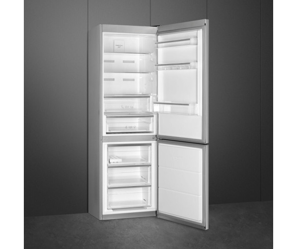Smeg FC18DN4AX vrijstaande koelkast - rvs-look