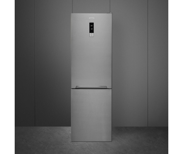 Smeg FC18EN4AX no-frost koelkast - roestvrijstaal - koel/vriescombinatie