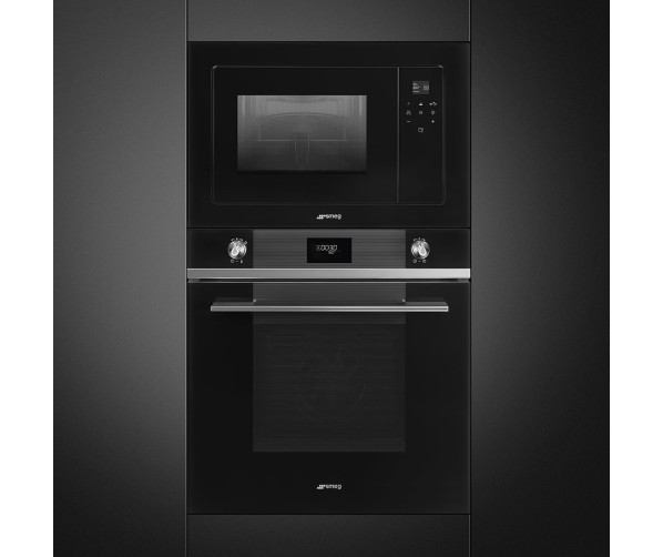 Smeg FMI120N2 inbouw magnetron met grill - zwart