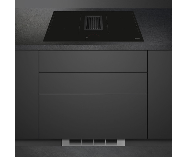 Smeg HOBD482D inbouw inductie kookplaat met afzuiging