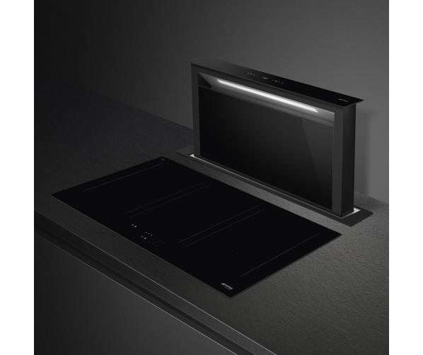 Smeg KDD90CNE downdraft afzuigkap - zwart