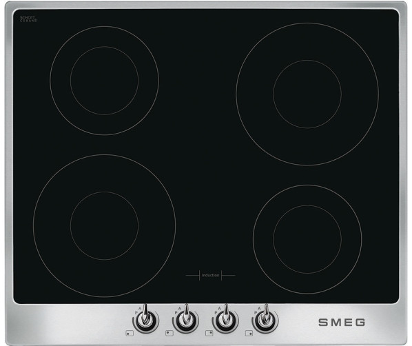 Smeg SI964XM inductie kookplaat - rvs rand - Victoria serie