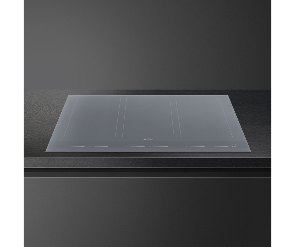 Smeg SIM1963DS inductie kookplaat - 90 cm. breed - Linea - zilver / grijs