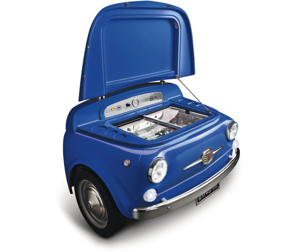 Smeg SMEG500BL Fiat500 koelkast - blauw