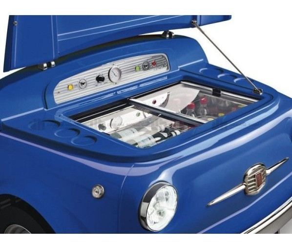 Smeg SMEG500BL Fiat500 koelkast - blauw