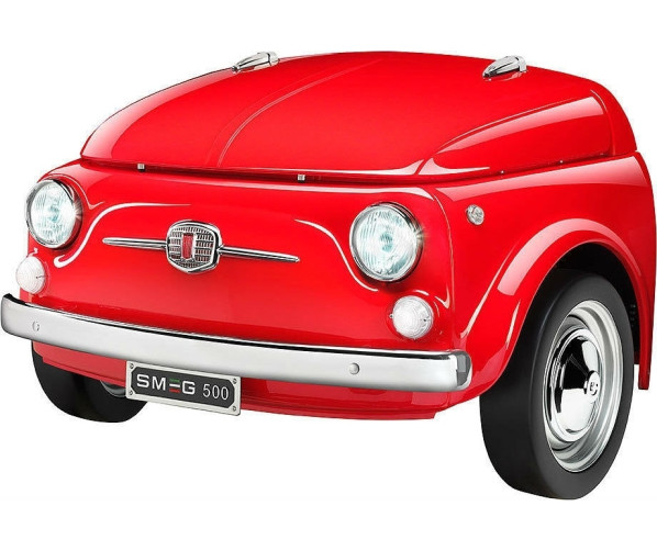 Smeg SMEG500R Fiat500 koelkast - rood
