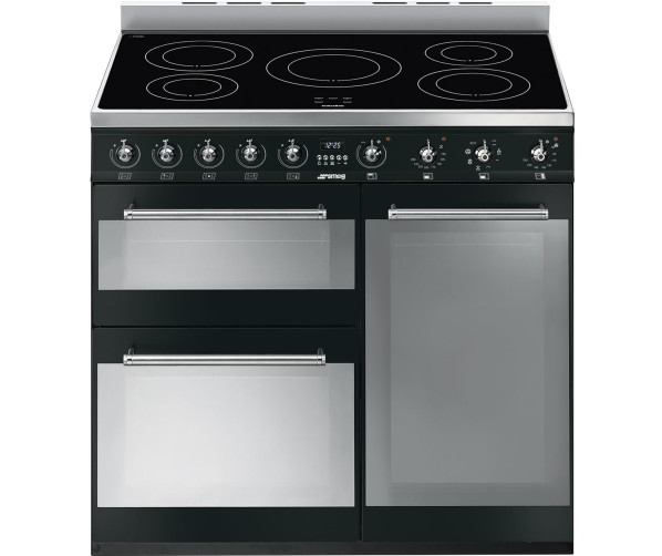 Smeg SY93IBL inductie fornuis - zwart