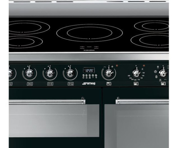 Smeg SY93IBL inductie fornuis - zwart