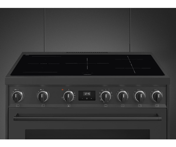 Gaaf is het volledig antraciete design van het Smeg C91IEA9  inductiefornuis