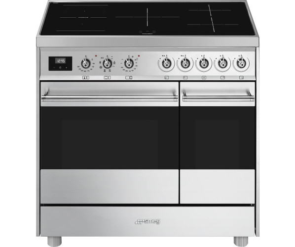 Smeg C92IMX9 inductie fornuis met dubbele oven - roestvrijstaal
