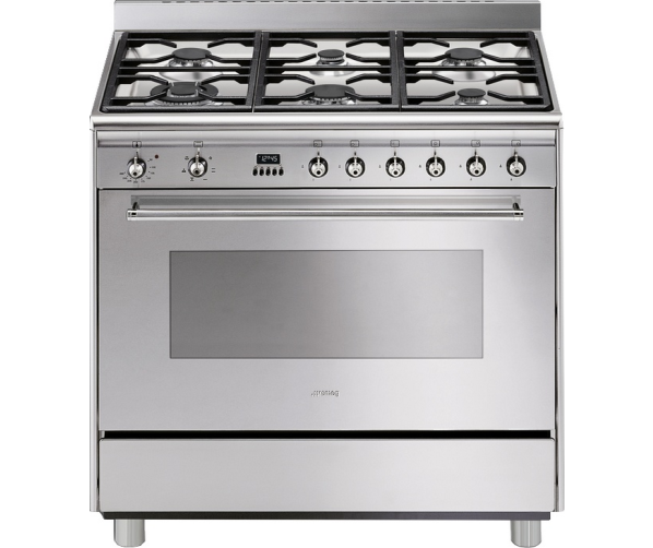 Smeg DS96MFX7 fornuis roestvrijstaal