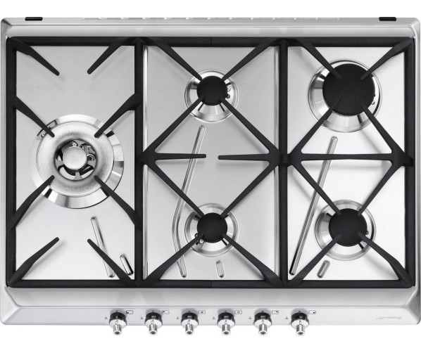 Smeg GKC755NLK inbouw kookplaat - 70 cm. breed