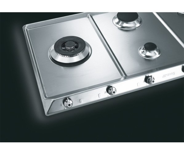 Smeg GKC955NLK inbouw gas kookplaat