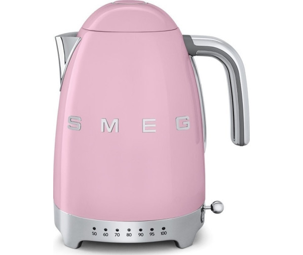 Smeg KLF04PKEU waterkoker roze heeft een inhoud van 1,7 liter