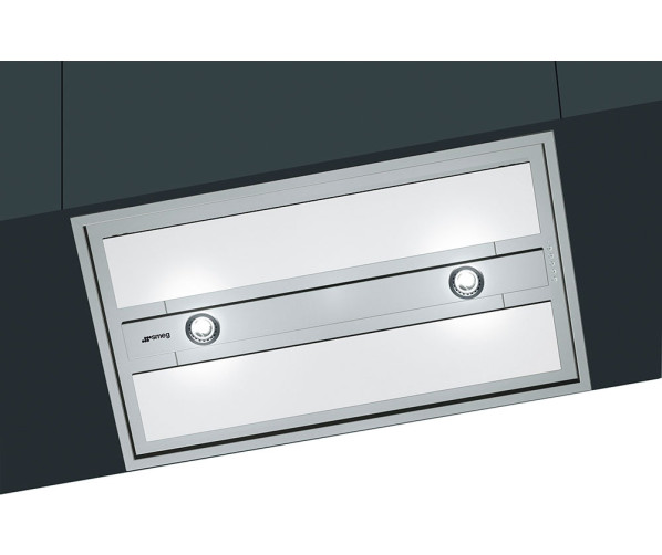 Smeg KSEG90VXBE plafondunit rvs/wit afzuigkap
