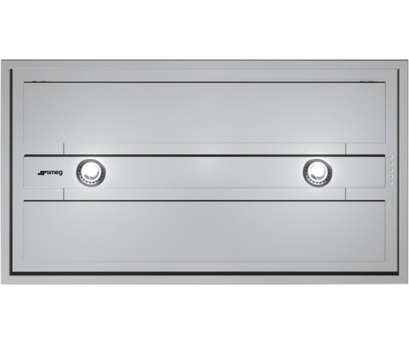 De Smeg KSEG90XE inbouw afzuigkap heeft een afzuigcapaciteit van 750 m3/uur