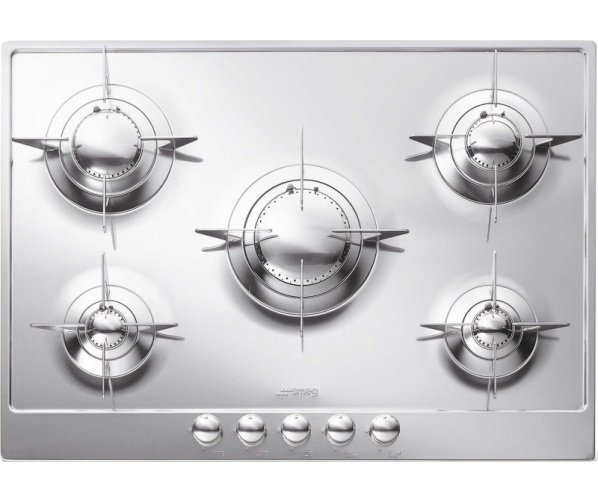 Smeg PNL705ES inbouw kookplaat gas