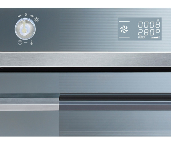het bedieningspaneel van de Smeg SF122PZ inbouw oven
