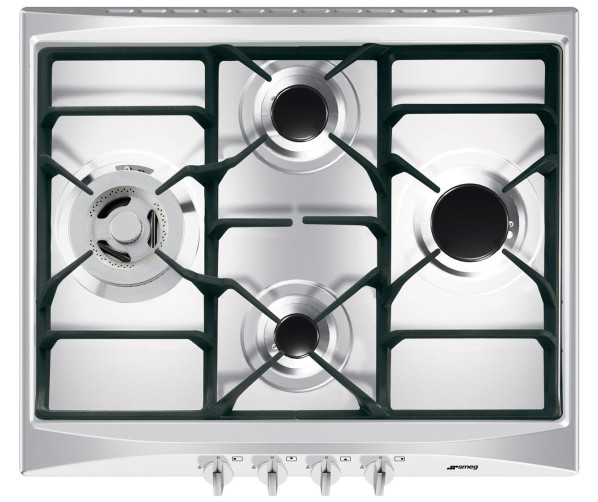 Smeg SR264XGHNLK inbouw gas kookplaat