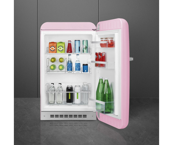 Smeg FAB10HRPK5 roze koelkast - rechtsdraaiend