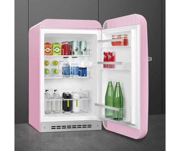 Smeg FAB10HRPK5 roze koelkast - rechtsdraaiend