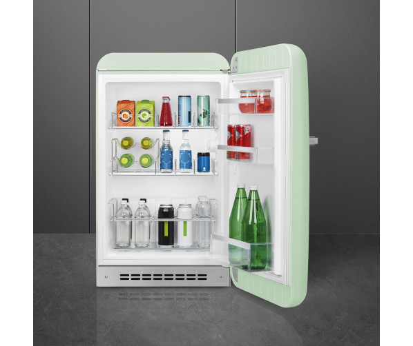 Smeg FAB10HRPG5 retro jaren 50 koelkast - watergroen