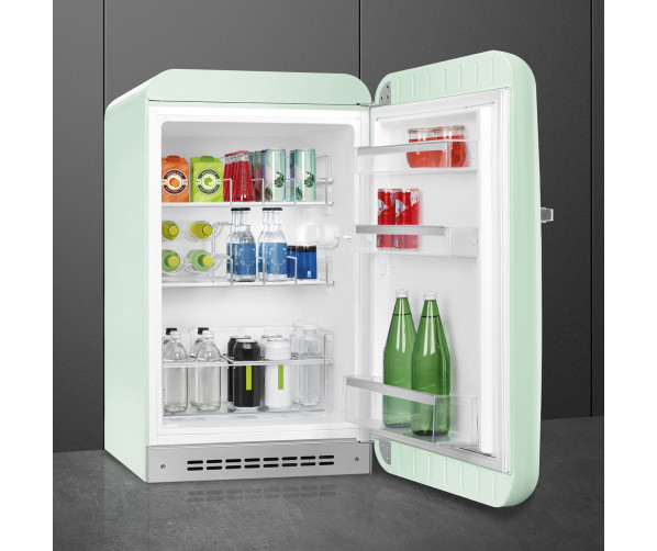Smeg FAB10HRPG5 retro jaren 50 koelkast - watergroen