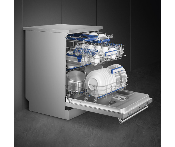 Smeg LVSP34BQSTX vrijstaande vaatwasser - Classici - rvs