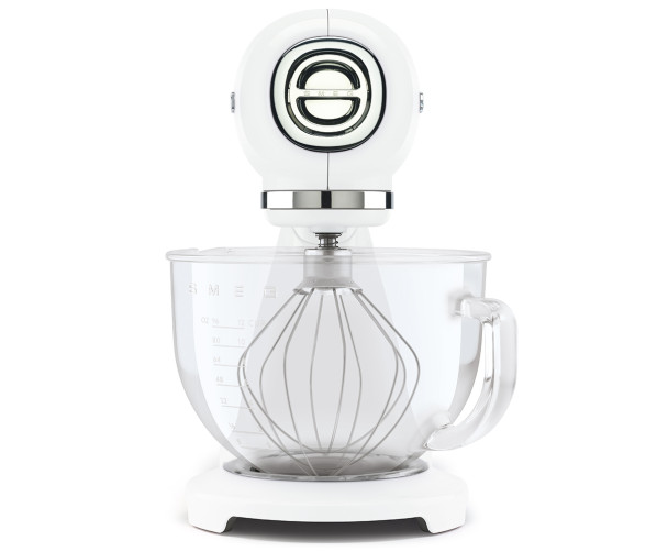 Smeg SMF13WHEU keukenmachine - volledig wit met glazen mengkom