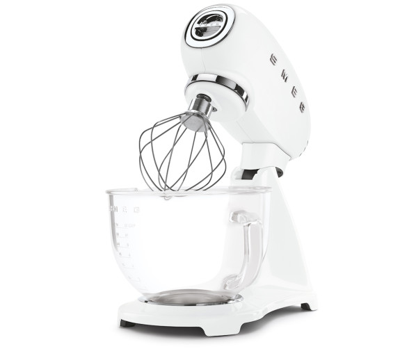 Smeg SMF13WHEU keukenmachine - volledig wit met glazen mengkom