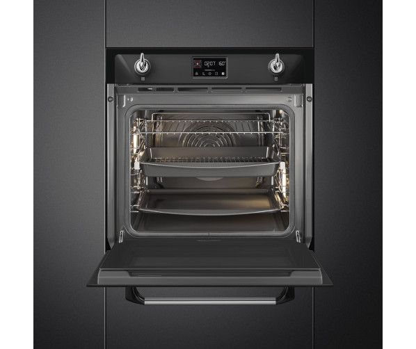 Smeg SOP6902S2PN inbouw combi-stoomoven - zwart