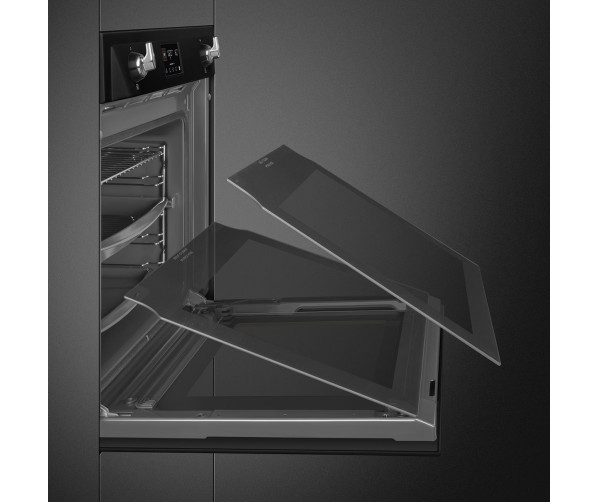 Smeg SOP6902S2PN inbouw combi-stoomoven - zwart