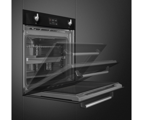 Smeg SOP6902S2PN inbouw combi-stoomoven - zwart