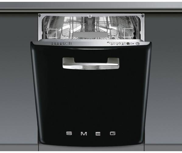SMEG inbouw / onderbouw vaatwasser zwart ST2FABNE2