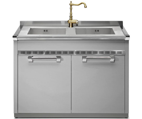 Steel A12S-L2 Ascot spoelunit - module - 120 cm. breed - rvs