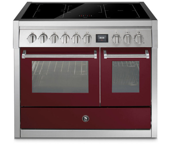 STEEL GENESI GQ10SF-5FI BORDEAUX fornuis - 100 cm breed